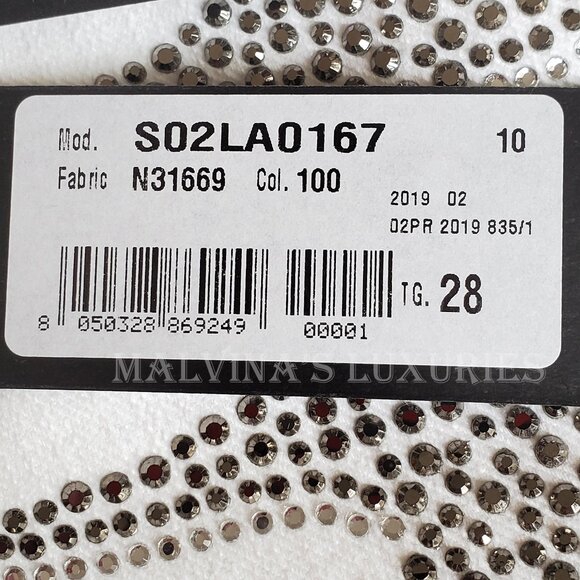 JUST CAVALLI BY ROBERTO CAVALLI JEANS WHITE w CRYSTALS SKINNY PANTS sz 29 US 6 - Picture 14 of 14